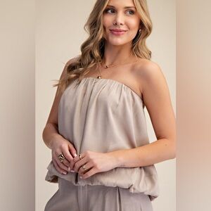 #142 Spring Fling Strapless Bubble Top